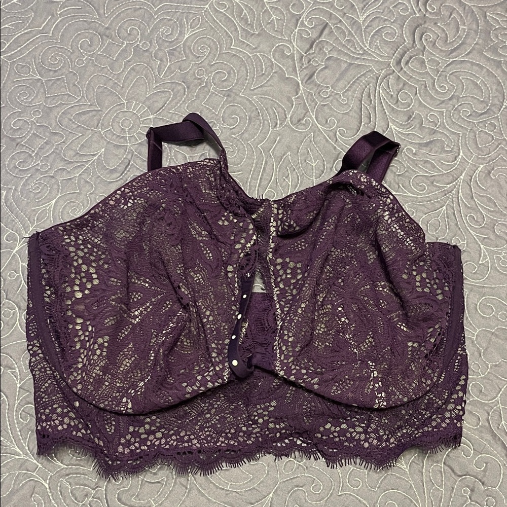 Victoria's Secret Deep Purple Lace Bralette